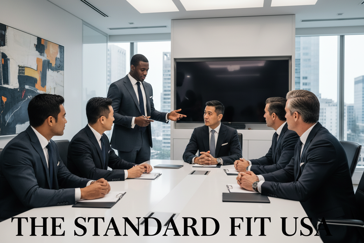 THE STANDARD FIT USA - Diverse executives in premium suits